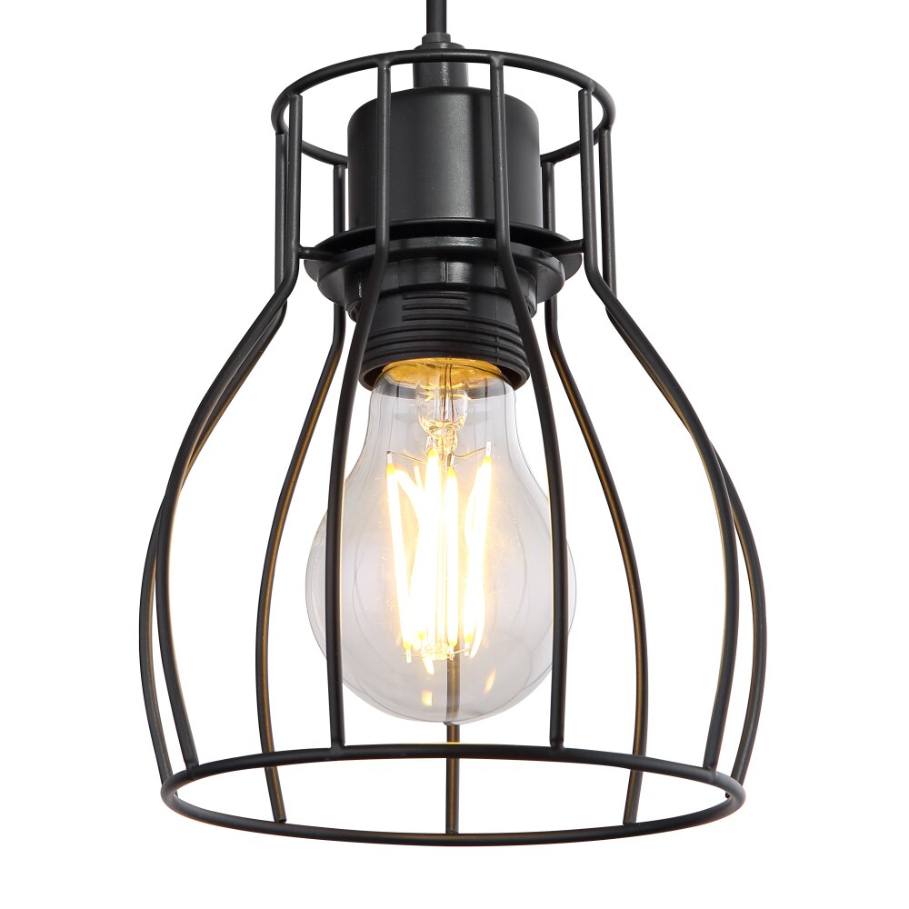 Globo MINA Wall Light Light wood, black, 1-light source