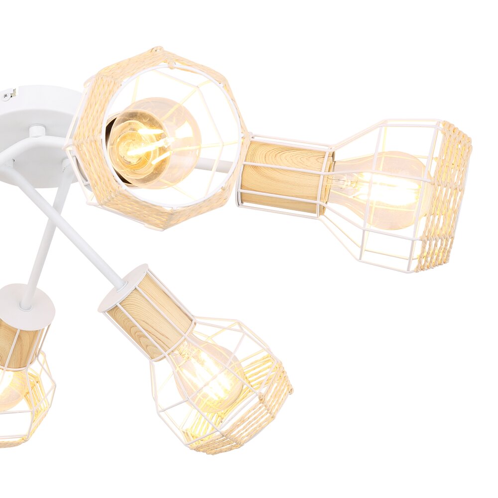 Globo BANA Ceiling Light white, 6-light sources