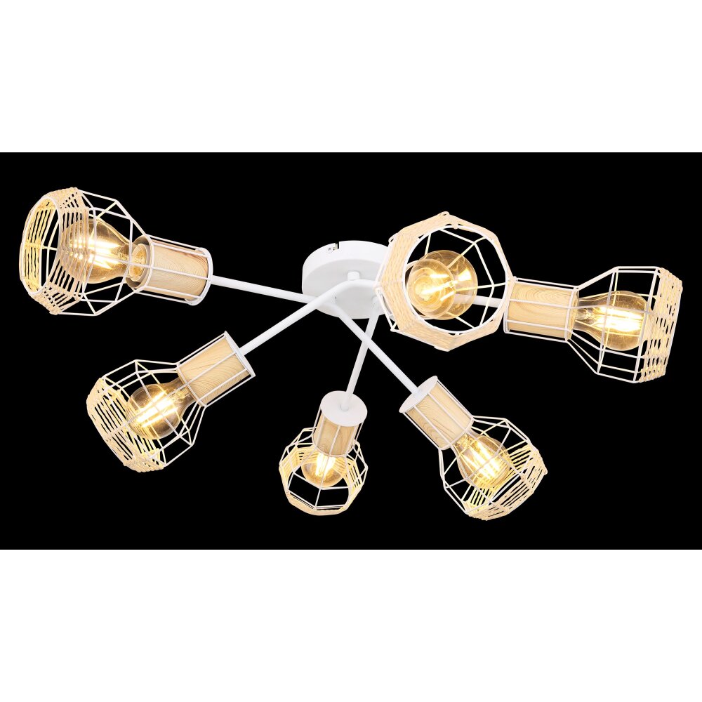 Globo BANA Ceiling Light white, 6-light sources