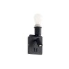 Ideallux GEA Wall Light black, 2-light sources