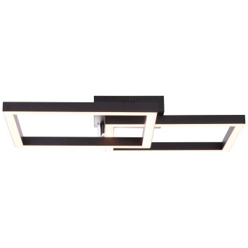 Brilliant Kjorn Ceiling Light LED black, white, 1-light source