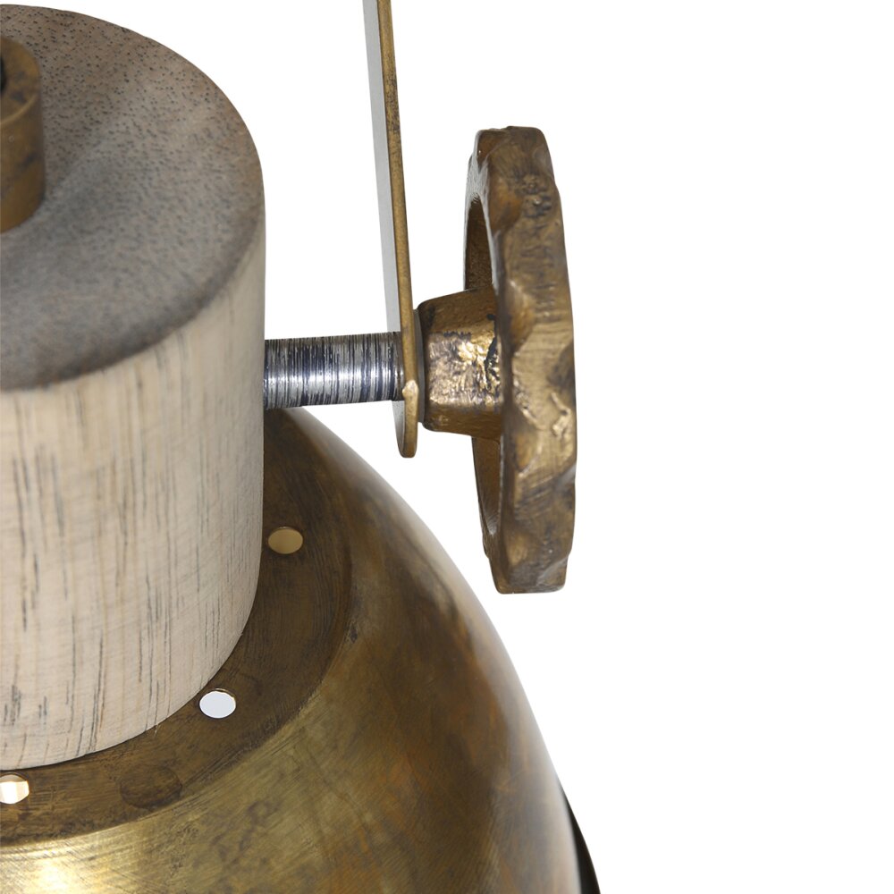 Steinhauer Gearwood Ceiling Light bronze, Light wood, 3-light sources