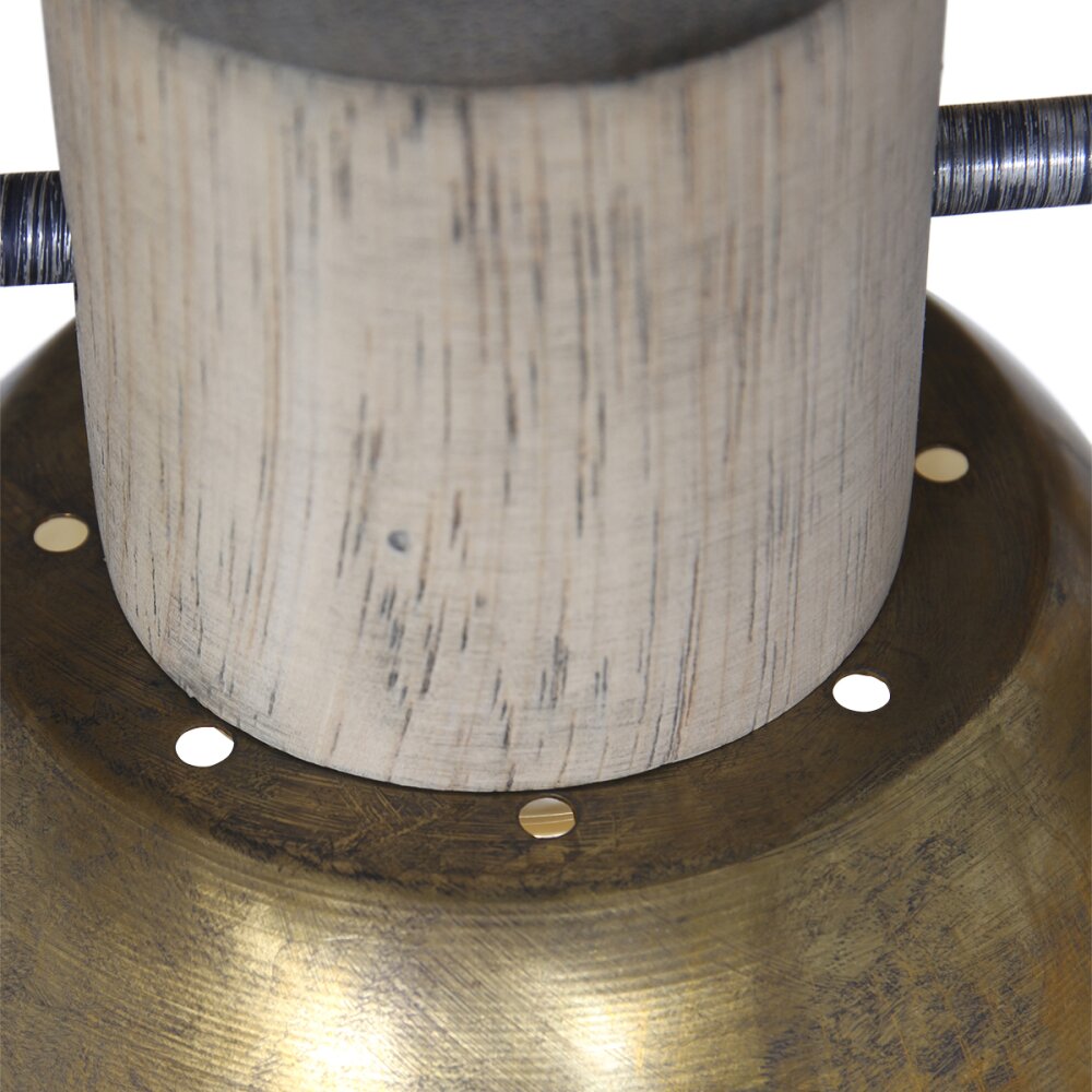 Steinhauer Gearwood Ceiling Light bronze, Light wood, 3-light sources