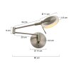 Steinhauer Turound Wall Light LED stainless steel, 1-light source