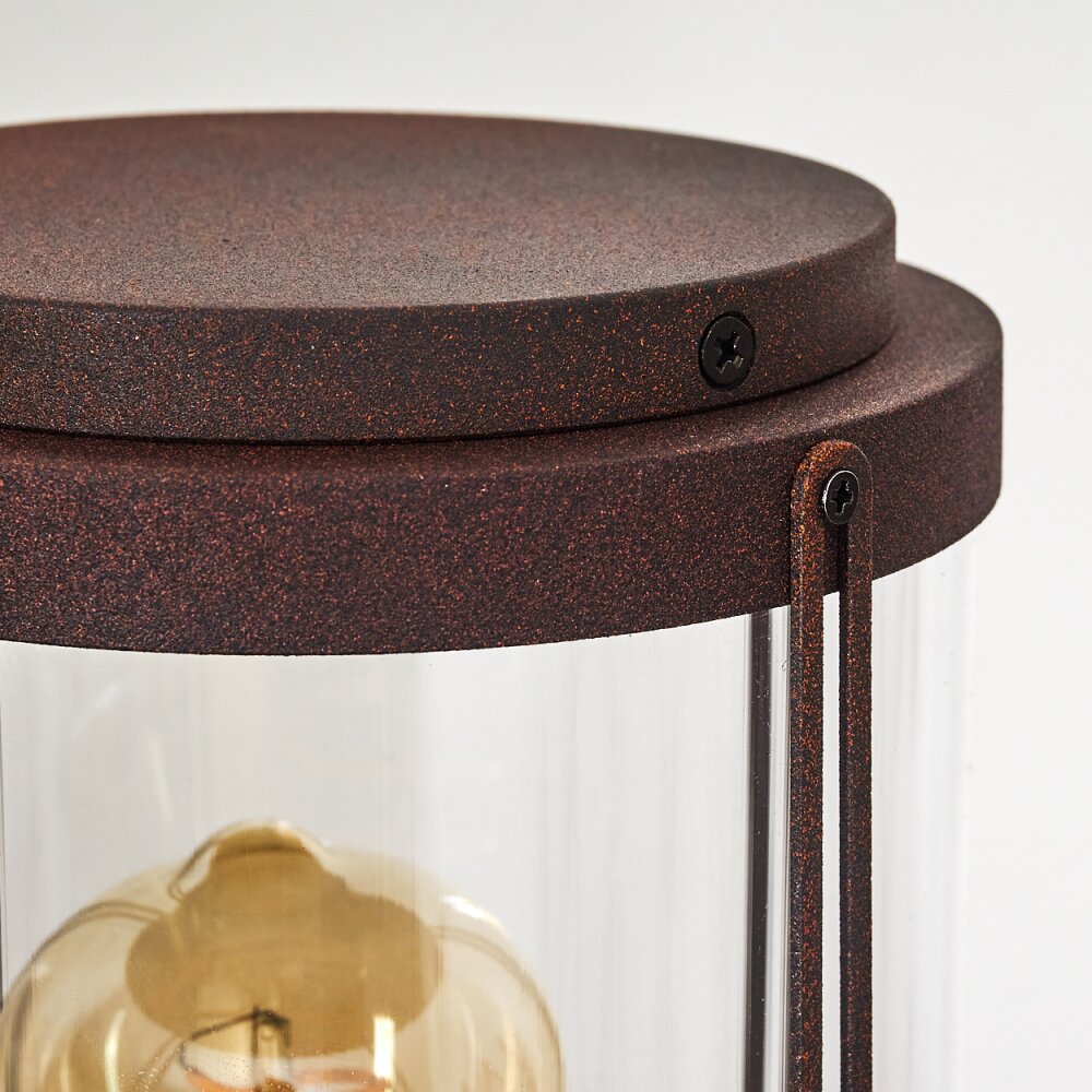 Riola path light rust-coloured, 1-light source