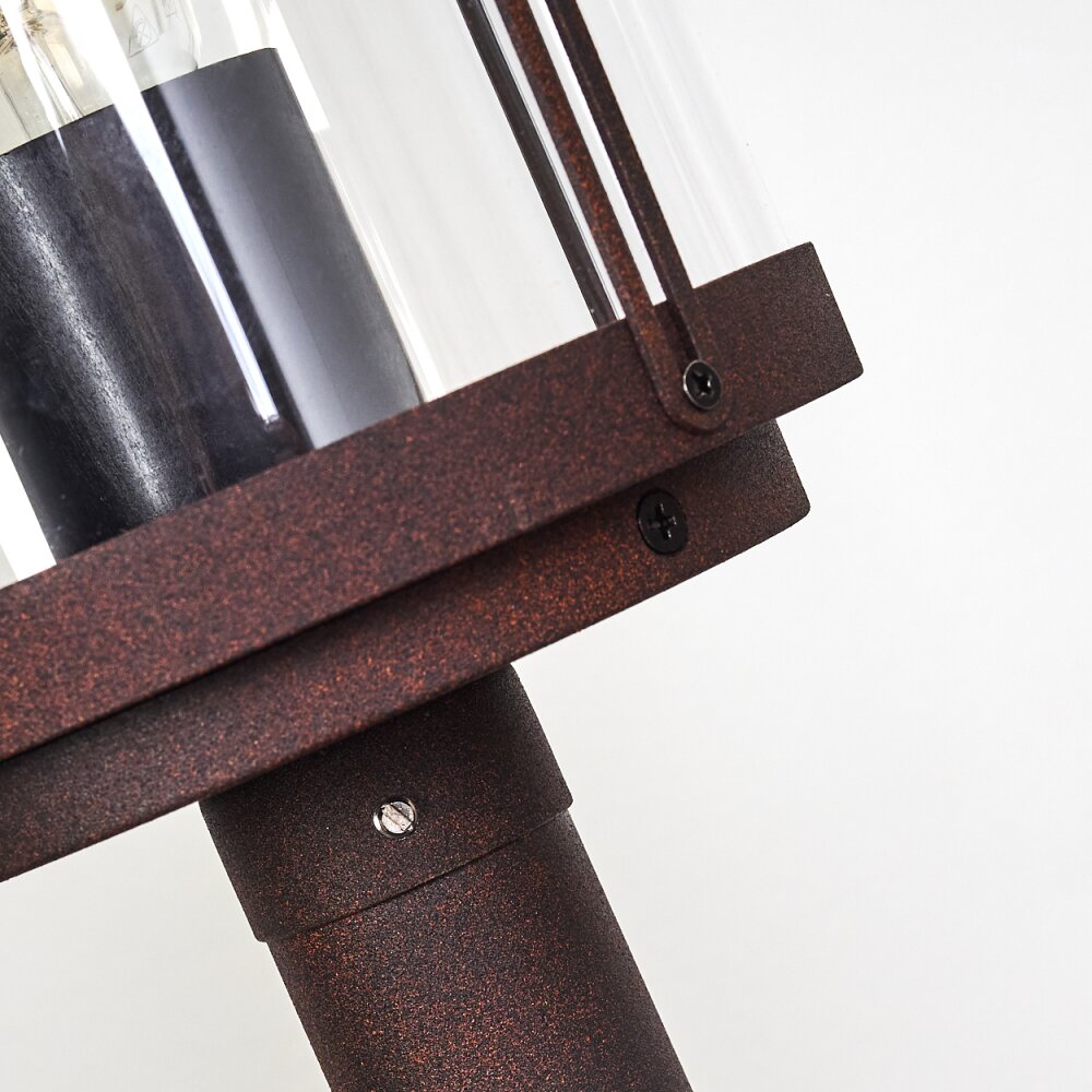 Riola path light rust-coloured, 1-light source