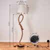 Chivos Floor Lamp brown, black, 1-light source