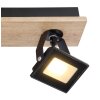 Globo JOYA Ceiling Light LED Light wood, black, 2-light sources