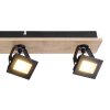 Globo JOYA Ceiling Light LED Light wood, black, 4-light sources