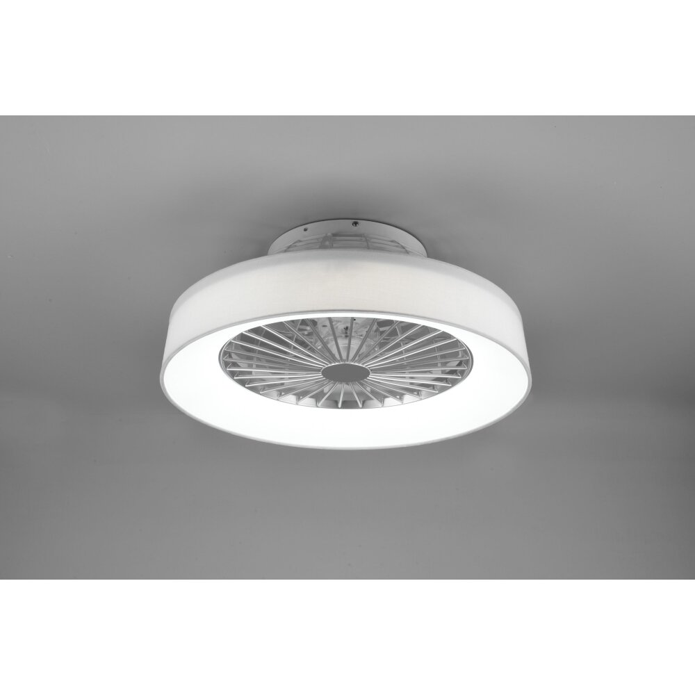 Reality Farsund ceiling fan LED white, 1-light source, Remote control