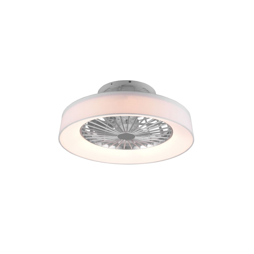 Reality Farsund ceiling fan LED white, 1-light source, Remote control
