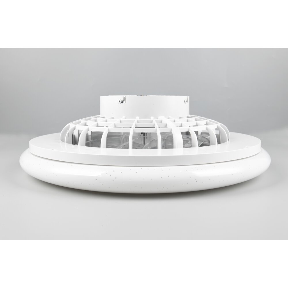 Reality Stralsund ceiling fan LED titanium, 2-light sources, Remote control