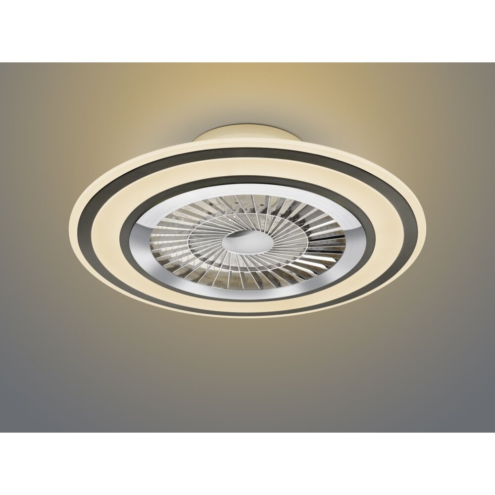 Reality Flaga ceiling fan LED black, 1-light source, Remote control
