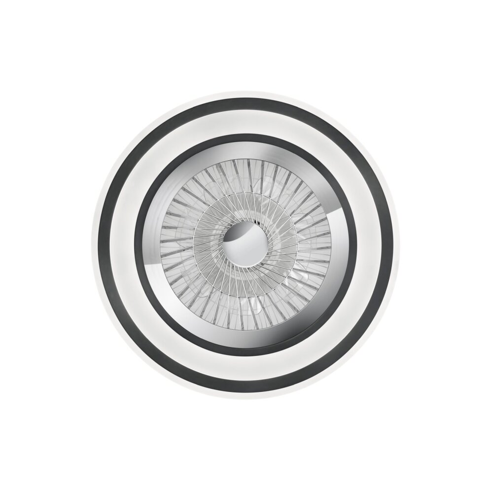Reality Flaga ceiling fan LED black, 1-light source, Remote control