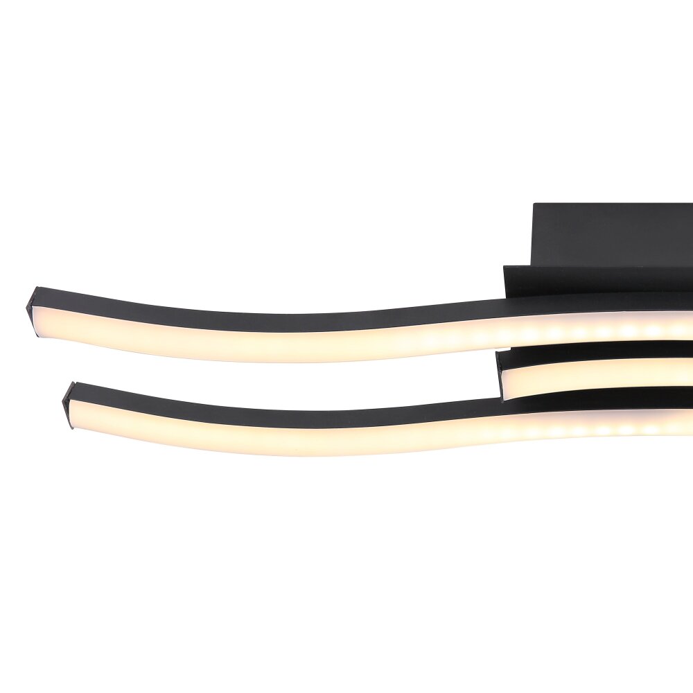 Globo KASIMIR Ceiling Light LED black, 1-light source