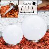 Solar light balls LED stainless steel, 2-light sources