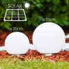 Solar light balls LED stainless steel, 2-light sources