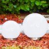 Solar light balls LED stainless steel, 2-light sources