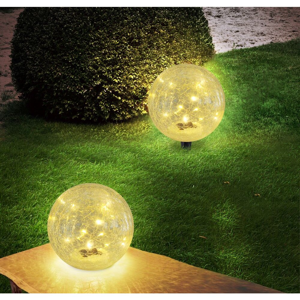 Globo FROST Solar Light LED black, 15-light sources