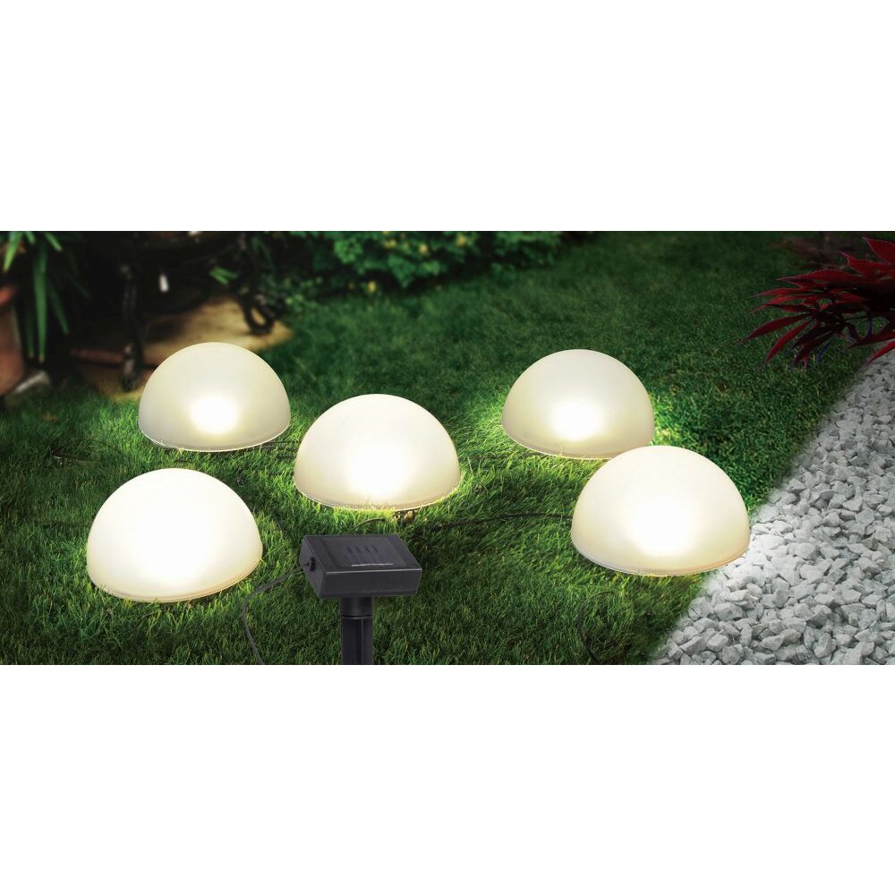 Globo JÖRG Solar Light LED black, 5-light sources