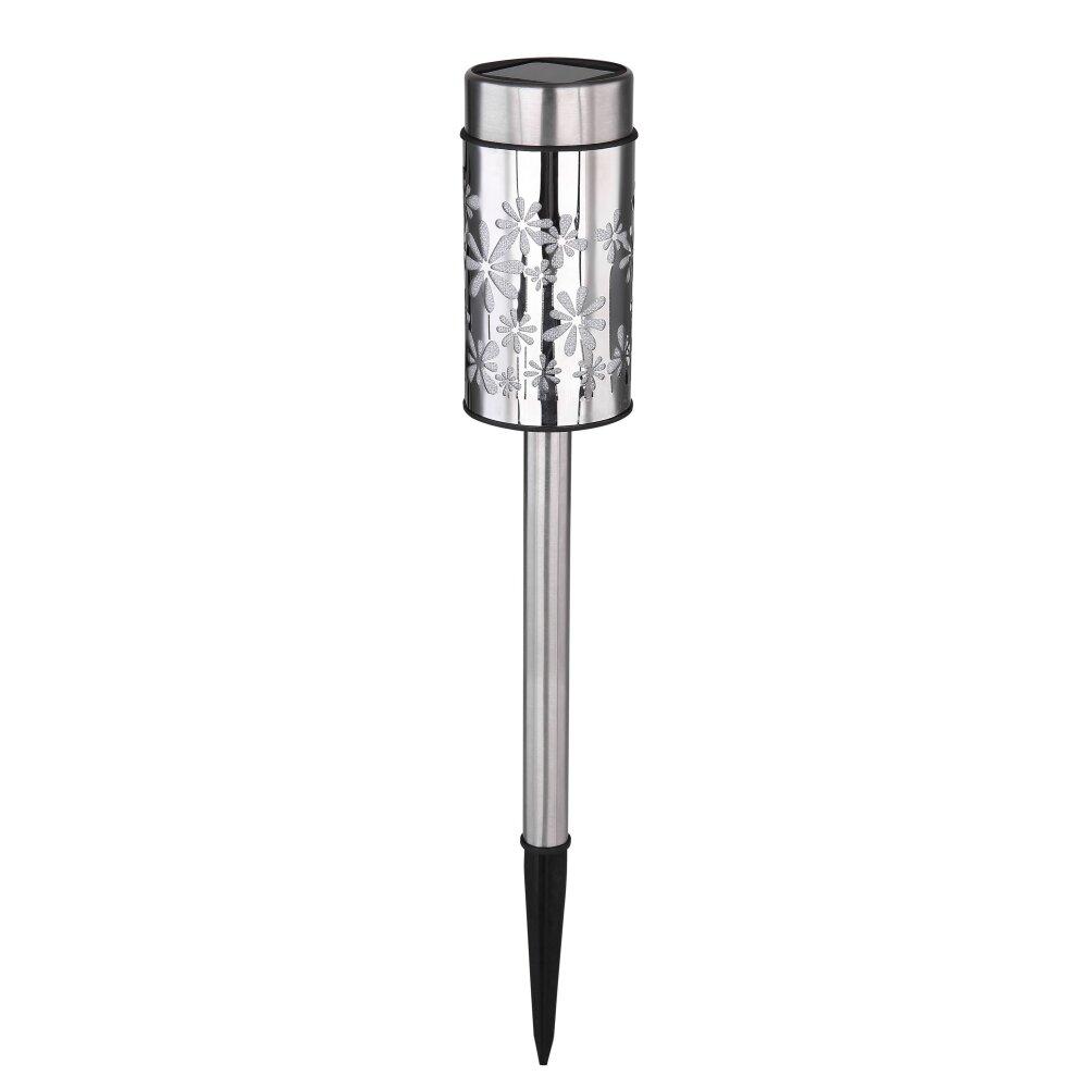 Globo  solar light LED stainless steel, 2-light sources, Colour changer