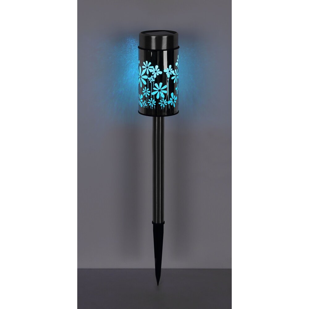 Globo  solar light LED stainless steel, 2-light sources, Colour changer
