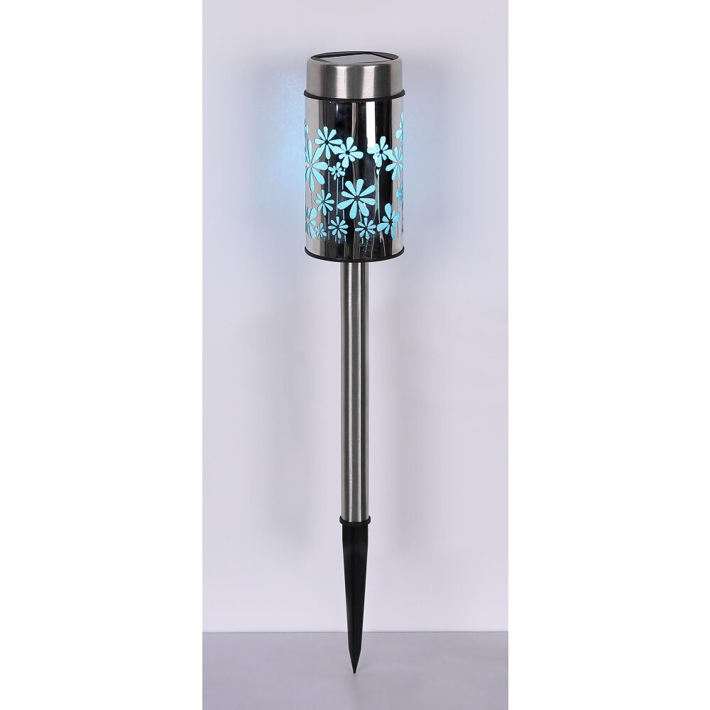 Globo  solar light LED stainless steel, 2-light sources, Colour changer