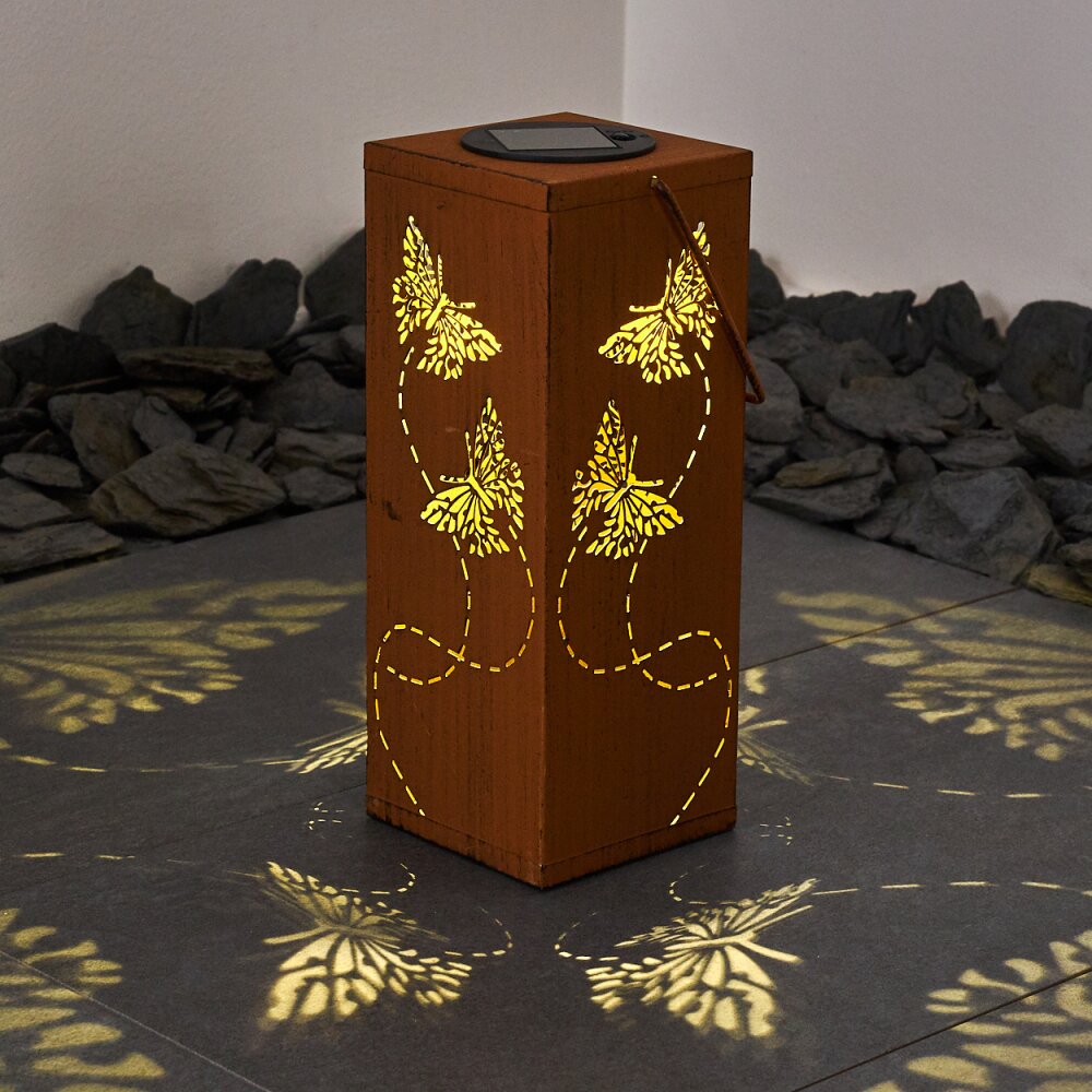 Parikia solar light LED rust-coloured, 1-light source