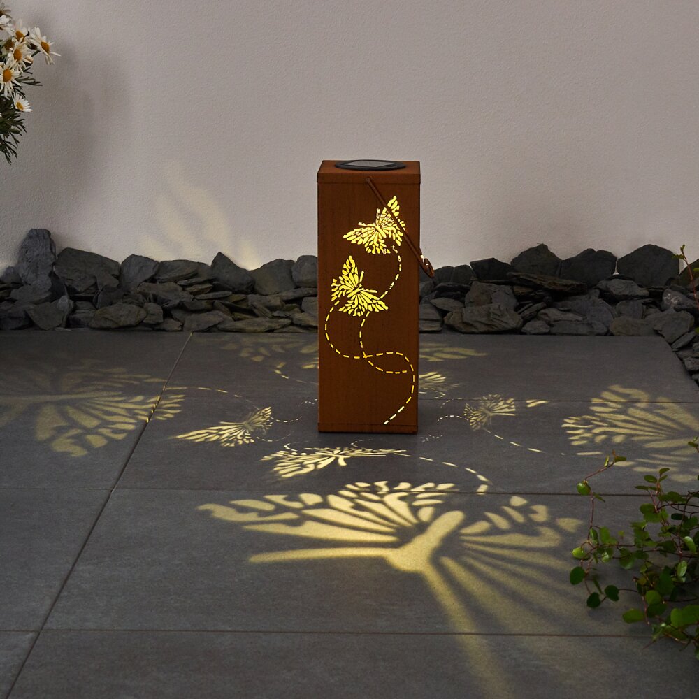 Parikia solar light LED rust-coloured, 1-light source