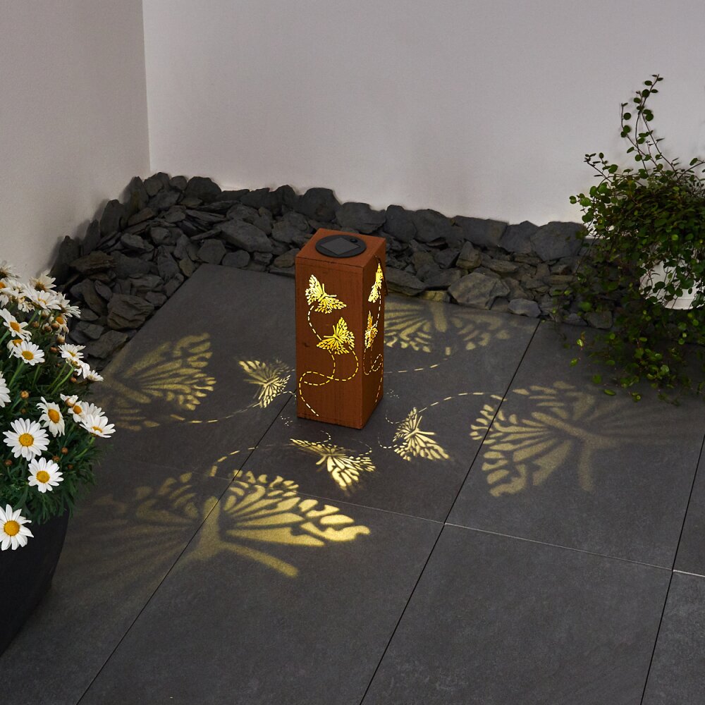 Parikia solar light LED rust-coloured, 1-light source