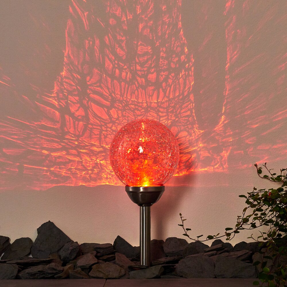 CARBONIA path light LED silver, 2-light sources, Colour changer