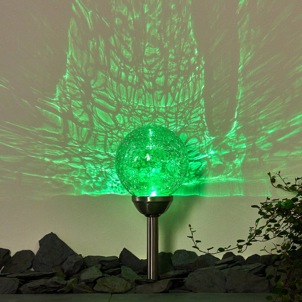 CARBONIA path light LED silver, 2-light sources, Colour changer