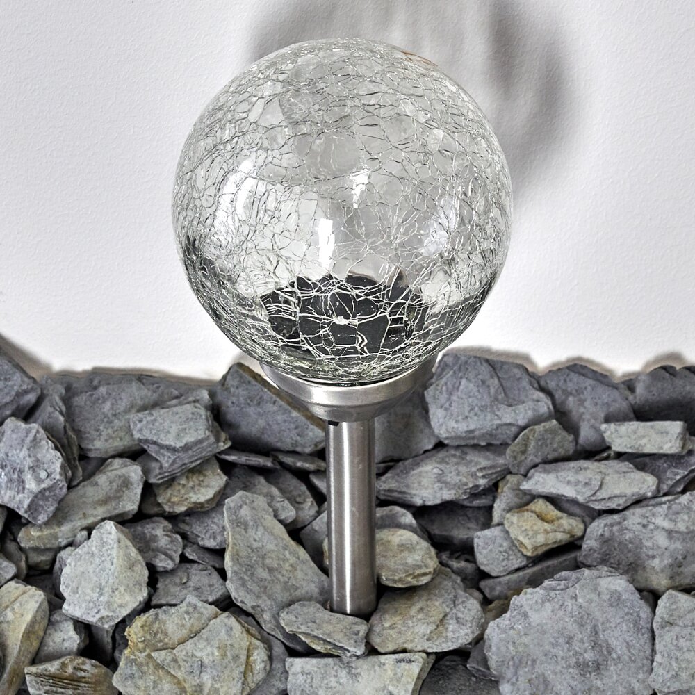 CARBONIA path light LED silver, 2-light sources, Colour changer