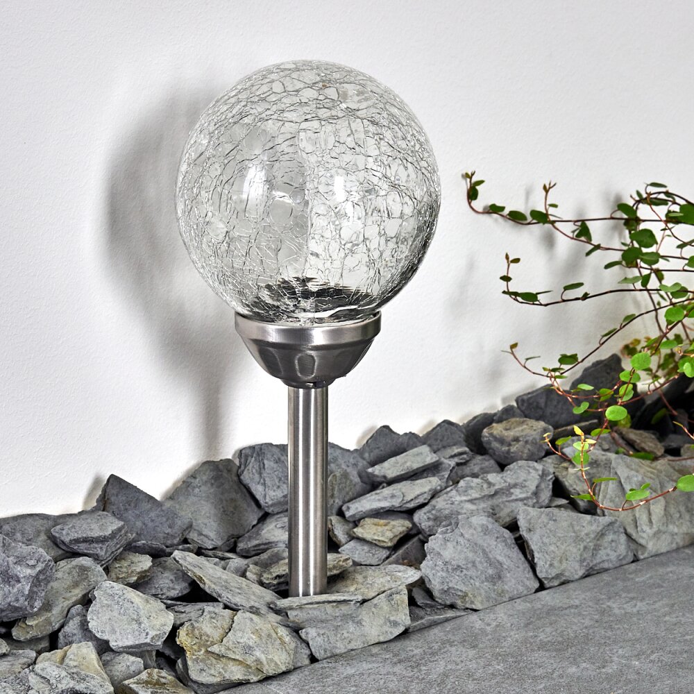 CARBONIA path light LED silver, 2-light sources, Colour changer