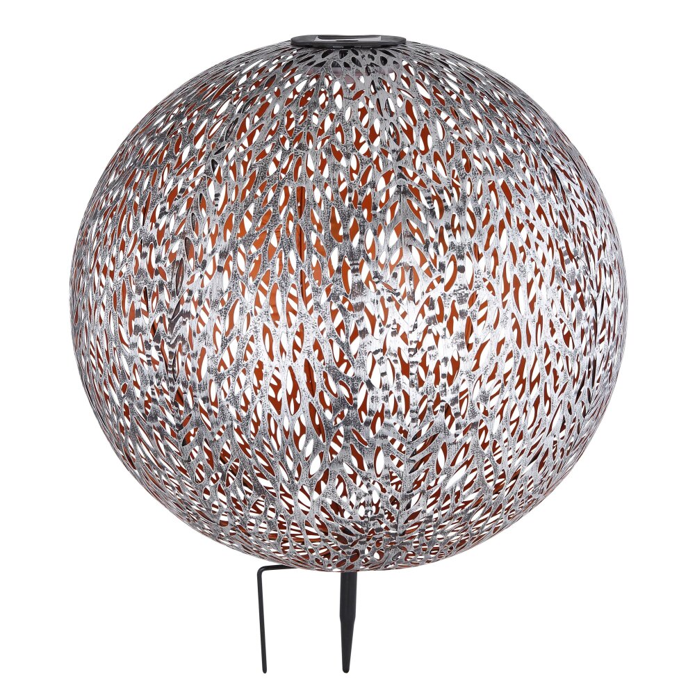Globo solar light LED silver, 1-light source