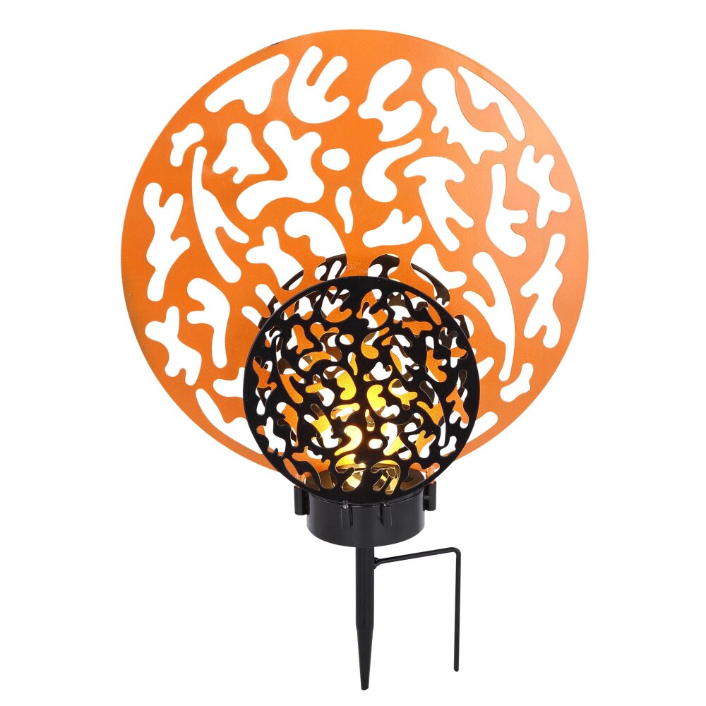 Globo solar light LED black, 2-light sources