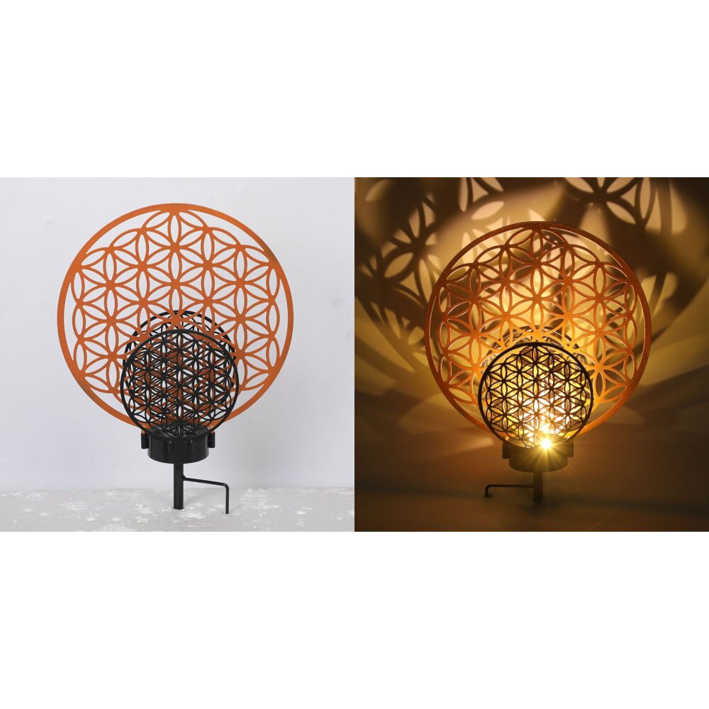 Globo solar light LED black, 2-light sources