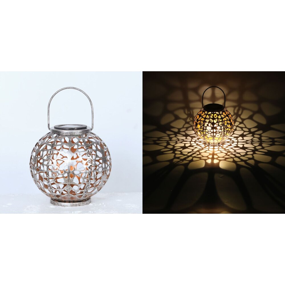 Globo solar light LED silver, 1-light source