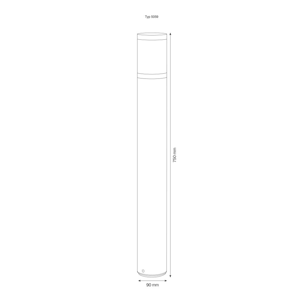 LCD 5059 path light black, 1-light source