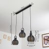 Espada Pendant Light black, 3-light sources