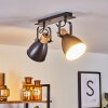 Elm Ceiling Light anthracite, Light wood, 2-light sources