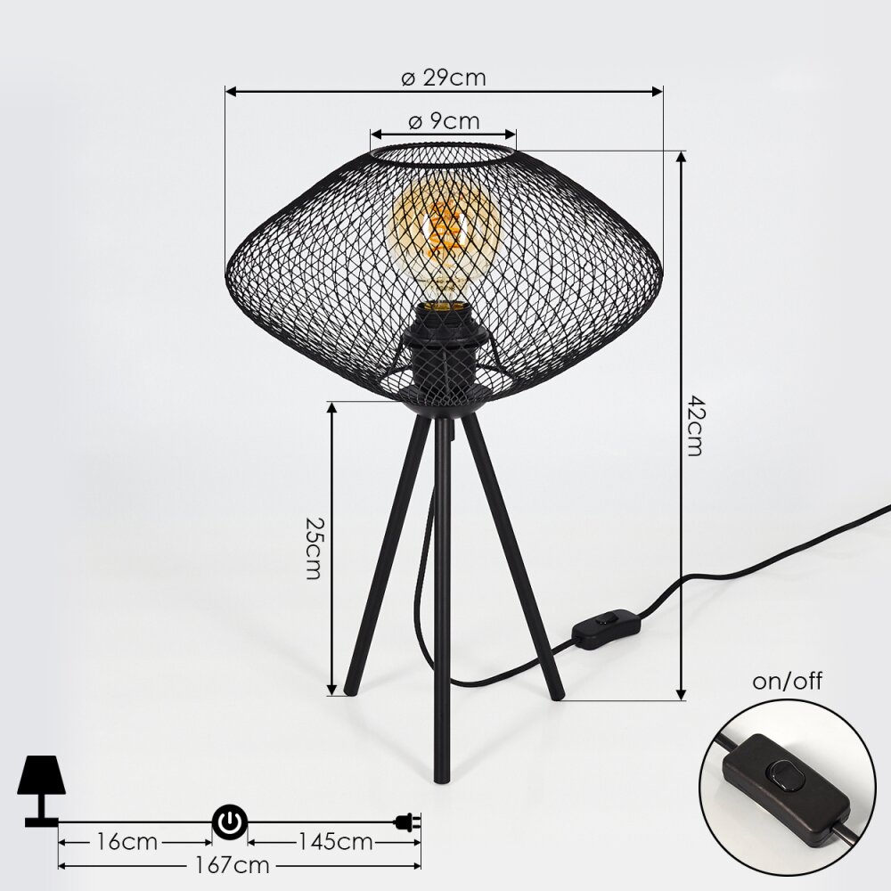 Moholm Table lamp black, 1-light source