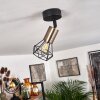 Baripada Ceiling Light brass, black, 1-light source