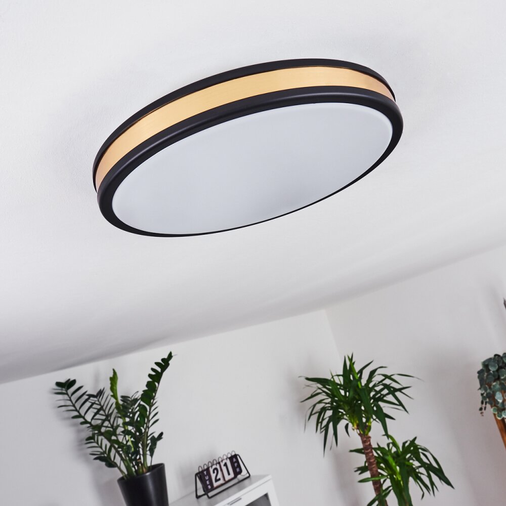 Kirtland Ceiling Light LED gold, black, 1-light source