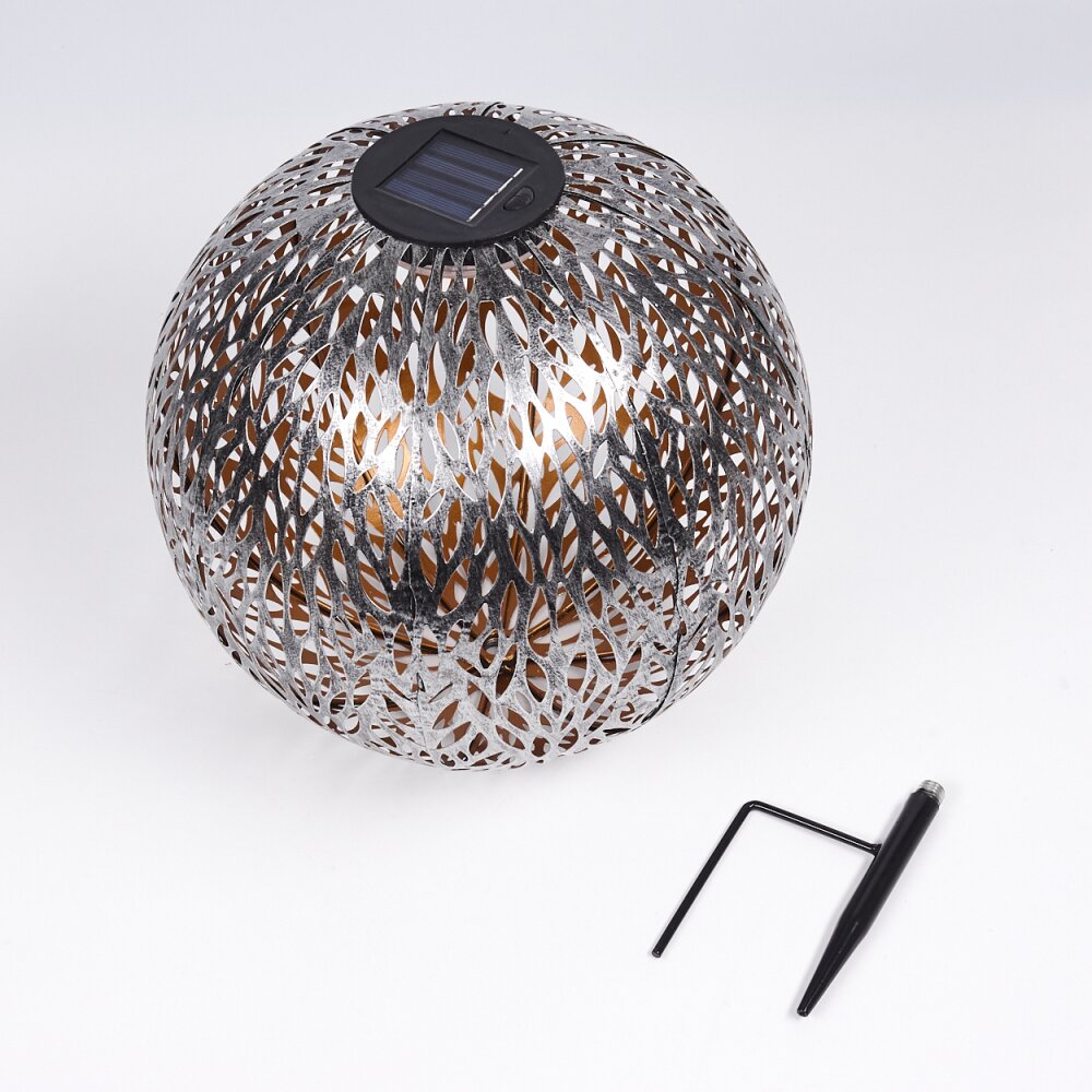 Samoao solar light LED copper, black, silver, 1-light source