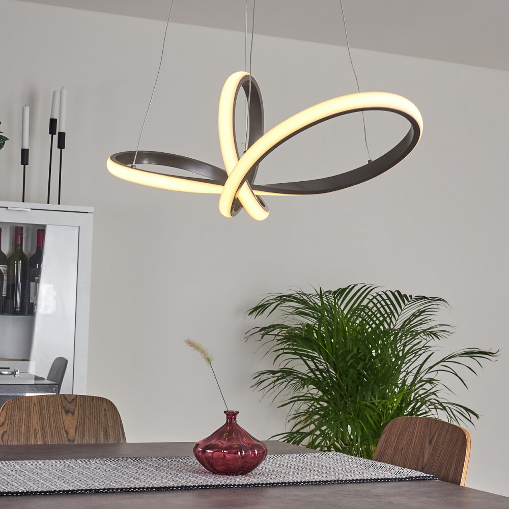 Ignal Pendant Light LED matt nickel, 1-light source