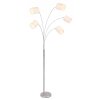 Globo AVA Floor Lamp matt nickel, 5-light sources