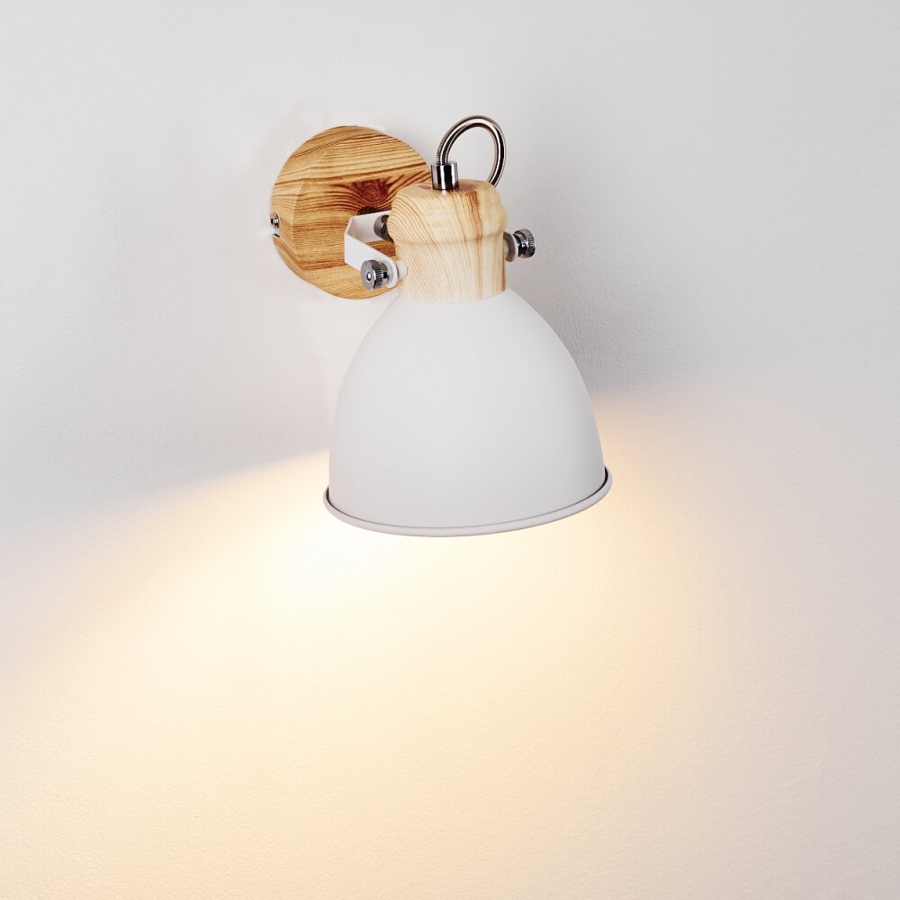 Banjul Wall Light Light wood, white, 1-light source