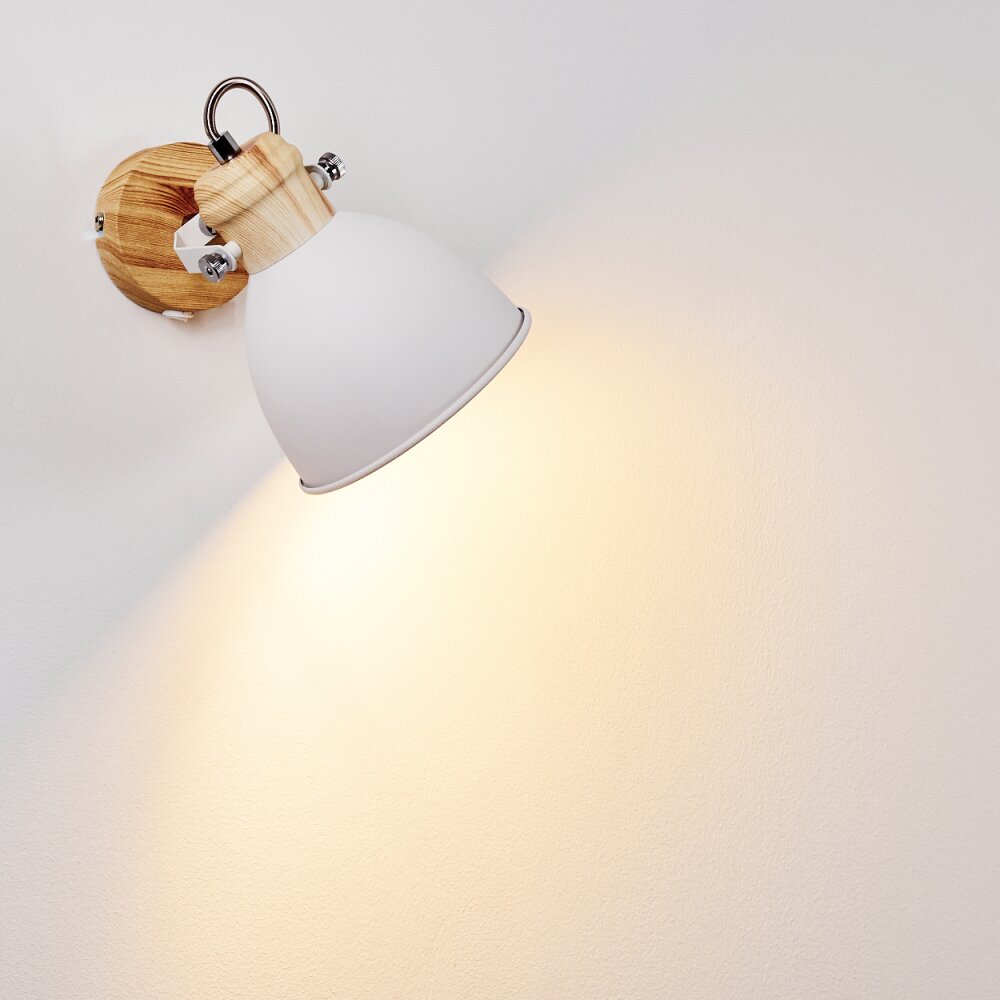 Banjul Wall Light Light wood, white, 1-light source