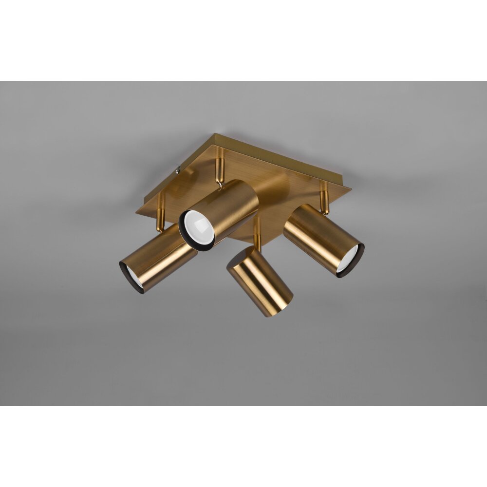 Trio Marley Ceiling Light antique brass, 4-light sources